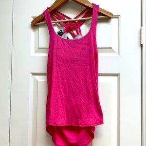Lululemon pink tank with built-in bra size 6.